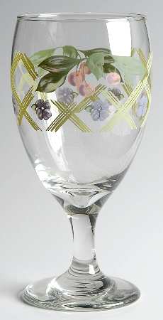 Garden Party (Garden Impressions) 12 Oz Glassware Iced Tea by Pfaltzgraff