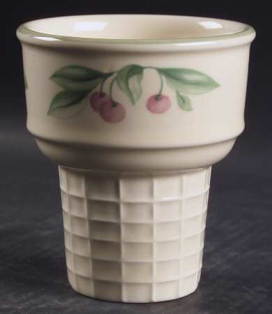Garden Party (Garden Impressions) Ice Cream Cone Shaped Dish