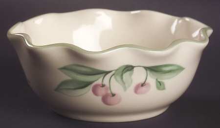 Garden Party (Garden Impressions) Fluted Chip/Dip Bowl