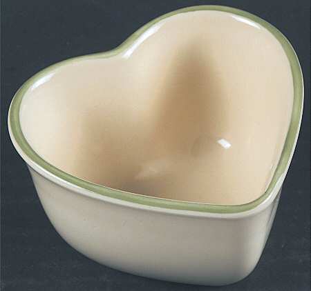 Garden Party (Garden Impressions) Heart Shaped Custard Cup