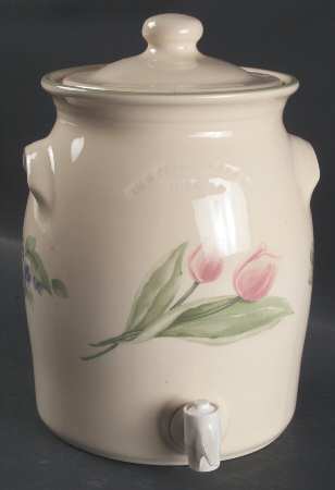 Garden Party (Garden Impressions) Beverage Crock & Lid