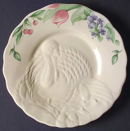 Garden Party (Garden Impressions) Turkey Embossed Buffet Plate