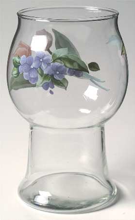 Garden Party (Garden Impressions) Glass Pillar Float Candleholder