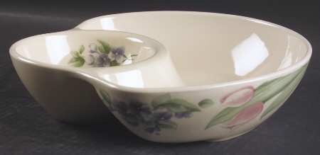 Garden Party (Garden Impressions) 1 Piece Chip & Dip by Pfaltzgraff