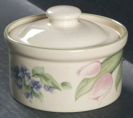 Garden Party (Garden Impressions) Butter Tub & Lid by Pfaltzgraff