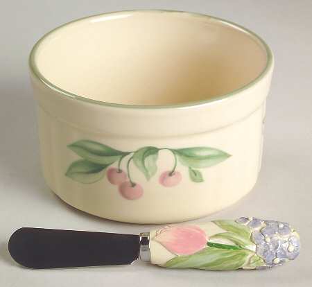 Garden Party (Garden Impressions) Dip Bowl & Spreader Set