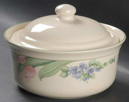 Garden Party (Garden Impressions) 2 Qt Round Covered Casserole