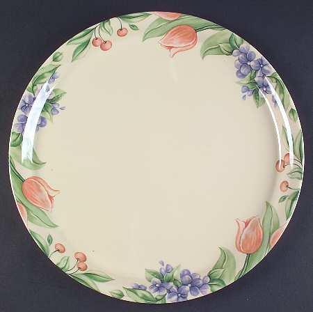 Garden Party (Garden Impressions) 14" Melamine Chop Plate (Round Platter)