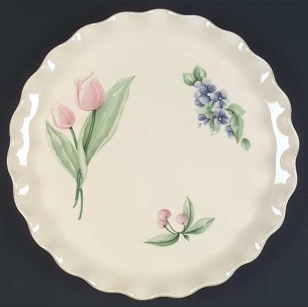 Garden Party (Garden Impressions) Fluted Cake Plate