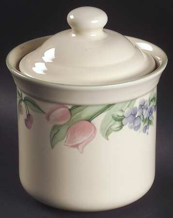 Garden Party (Garden Impressions) Small Canister & Lid by Pfaltzgraff
