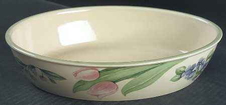 Garden Party (Garden Impressions) 10" Oval Baker by Pfaltzgraff