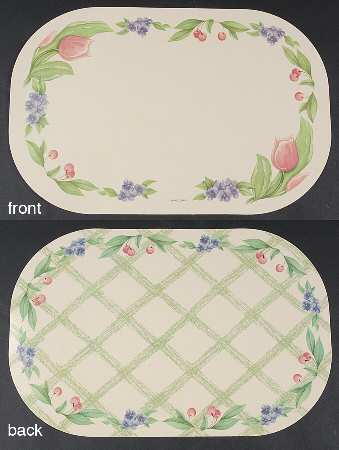 Garden Party (Garden Impressions) Reversible Vinyl Placemat by Pfaltzgraff