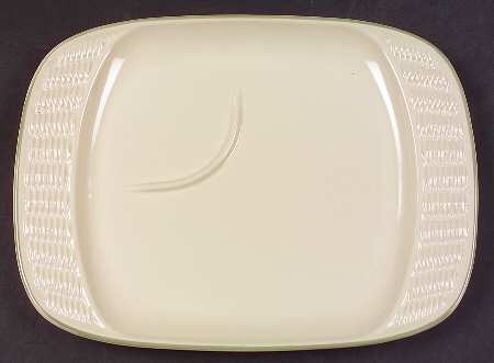 Garden Party (Garden Impressions) Rectangular Basketweave Snack Tray