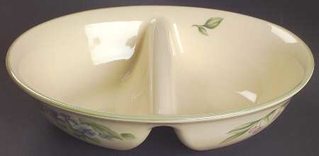 Garden Party (Garden Impressions) 12" Oval Divided Vegetable Bowl by Pfaltzgraff