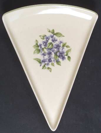 Garden Party (Garden Impressions) Triangular Shape Slice Plate by Pfaltzgraff