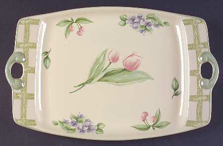 Garden Party (Garden Impressions) 14" Rectangular Serving Platter