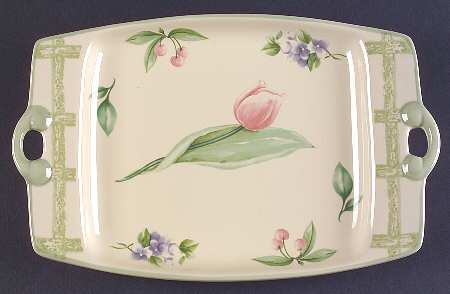 Garden Party (Garden Impressions) 10" Rectangular Serving Platter