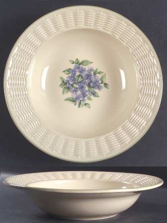 Garden Party (Garden Impressions) Large Bowl with Wicker Trim