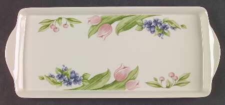 Garden Party (Garden Impressions) 15" Melamine Sandwich Tray