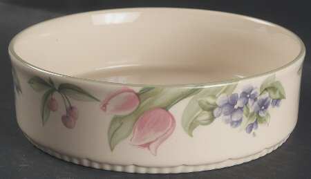 Garden Party (Garden Impressions) 1.5 Quart Round Covered Baker No Lid