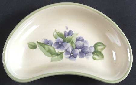 Garden Party (Garden Impressions) Crescent Salad Plate