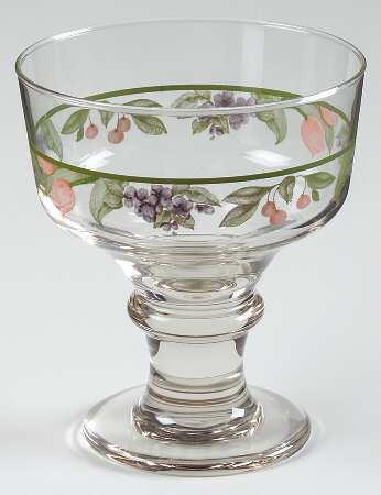 Garden Party (Garden Impressions) 10 Oz Glassware Sherbet by Pfaltzgraff