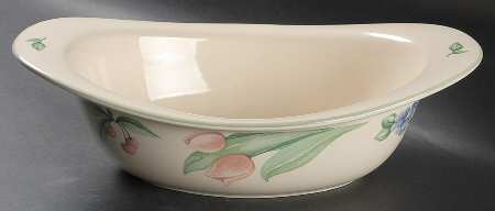 Garden Party (Garden Impressions) 13" Oval Vegetable Bowl