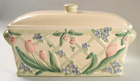 Garden Party (Garden Impressions) Bread Box & Lid