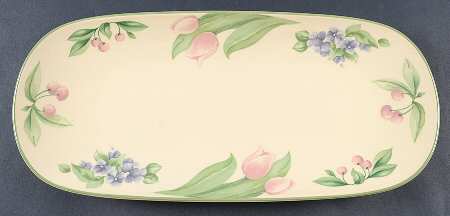 Garden Party (Garden Impressions) 16" Rectangular Serving Platter