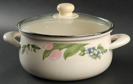 Garden Party (Garden Impressions) Metal Dutch Oven with Lid