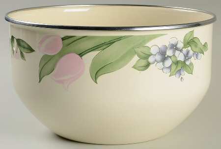 Garden Party (Garden Impressions) 7 3/4" Metal Bowl