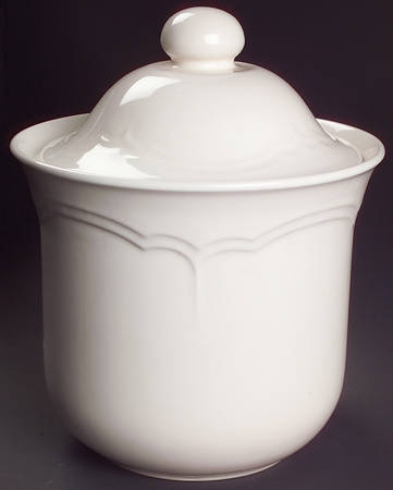 Gazebo White Large Canister & Lid