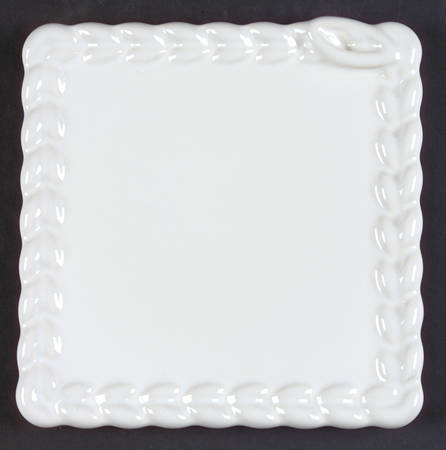Gazebo White Embossed Square Trivet