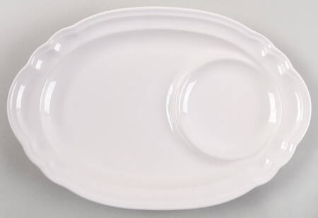 Gazebo White Oval Snack Tray