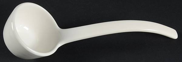 Gazebo White Tureen Ladle