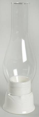 Gazebo White Hurricane Lamp & Globe