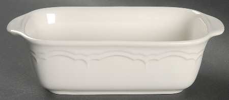 Gazebo White Mini Loaf Pan by Pfaltzgraff