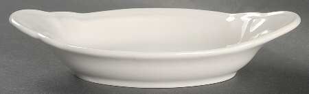 Gazebo White 8" Augratin by Pfaltzgraff