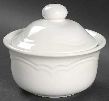 Gazebo White Butter Tub & Lid