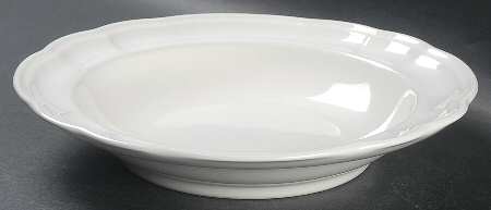 Gazebo White Large Rim Soup Bowl
