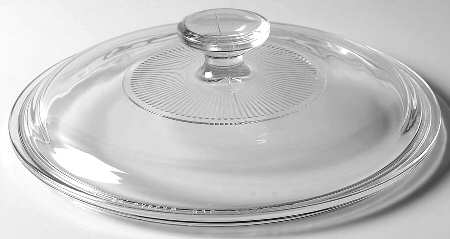Gazebo White Lid for 2.5 Quart Round Baker