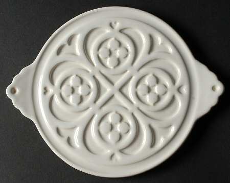 Gazebo White 8" Round Trivet