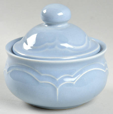 Gazebo Blue Sugar Bowl & Lid