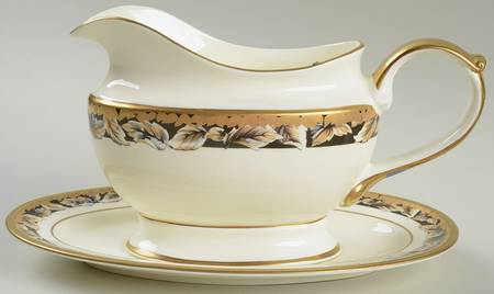 Golden Echo Gravy Boat & Underplate