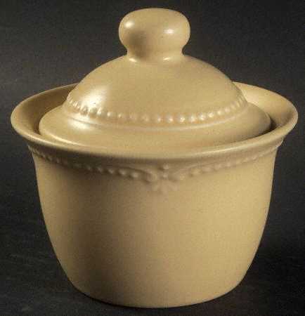 Golden Pearls Sugar Bowl & Lid