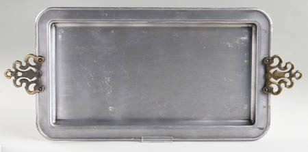 Gourmet Brown Metal Tray for 5-Piece Relish Set