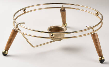 Gourmet Brown Metal Stand Or Warmer