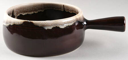 Gourmet Brown 2 Qt Round Covered Casserole No Lid