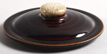Gourmet Brown Lid for Bean Pot
