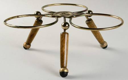 Gourmet Brown Metal/Wood Stand for Jam/Relish Server